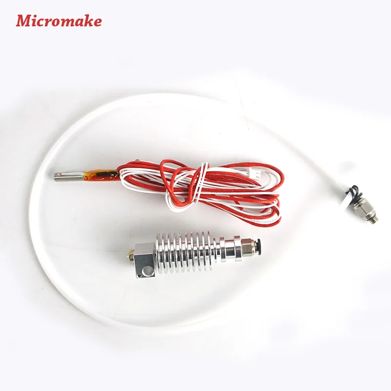 

Micromake 3D Printer Parts V5 Extruder Long-distance Wire Feed J-Head Nozzle for 1.75mm filament