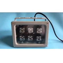 CCTV заполняющий свет ИК инфракрасный светильник светодиодный ночник 60 м водонепроницаемый, инфракрасный, светодиодный ламповый осветитель CCTV