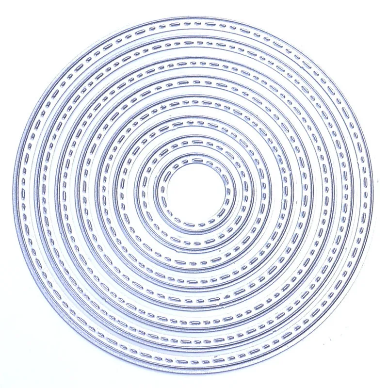 8Pcs/Set Circle Metal Cutting Dies Stencils Embossing Card Scrapbooking
