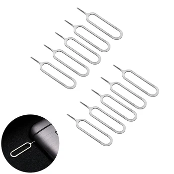 

10PCS Pin Needle Replacement Parts SIM card pin Smartphone Take Sim Card Remover Tool for iPhone 7 6s Plus SE 5s Android huawei