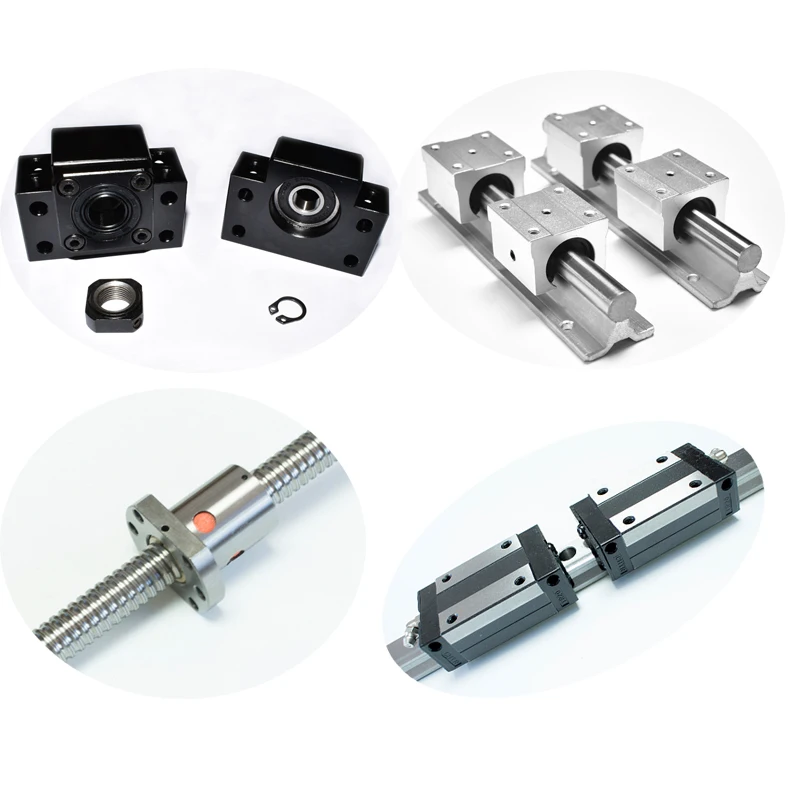 

SFU1605 Ballscrew L=450mm/850mm with ballnut+BK/ BF12 end support+1605 nut housing+SBR12 800 linear rail+TRH15 rail