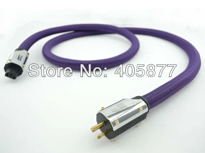 Hifi audio Purple Rush US AC power cord cable without box hifi power