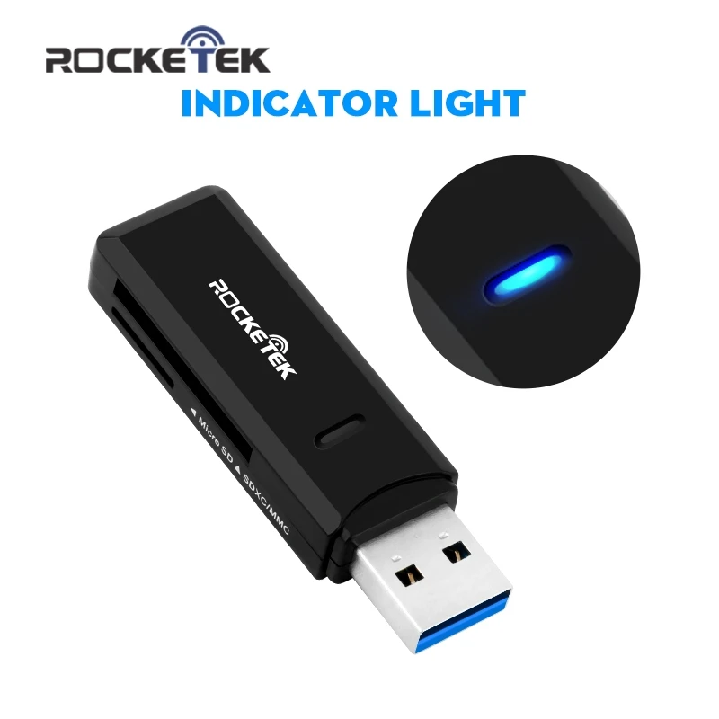 Rocketek usb 3 0 мульти 2 в 1 памяти otg кардридер 5 Гбит/с адаптер для SD/TF micro SD pc