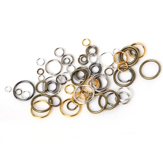 Jump Rings Split Rings Jewelry Findings DIY Making Metal Connector 4mm