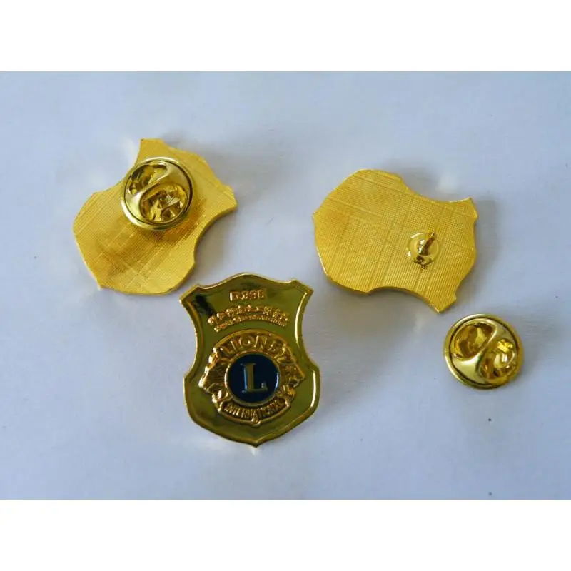 Buy Wholesale custom lapel pin 19.1MM Gold Plated