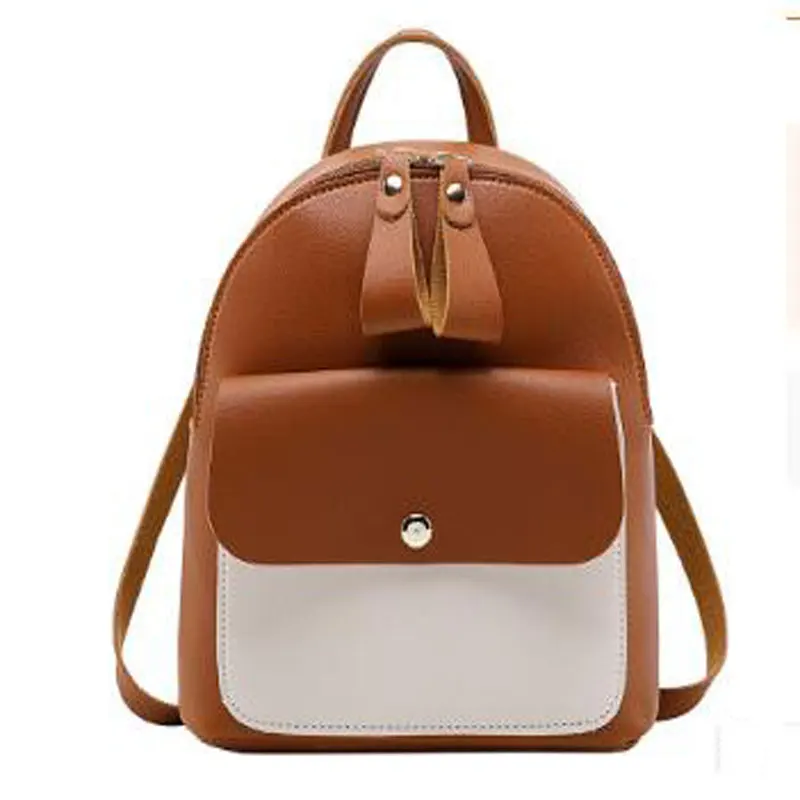 Fashion Women Backpack Mini Soft Touch Multi-Function Solid Color Small Female Ladies Shoulder Bag 6575 | Багаж и сумки