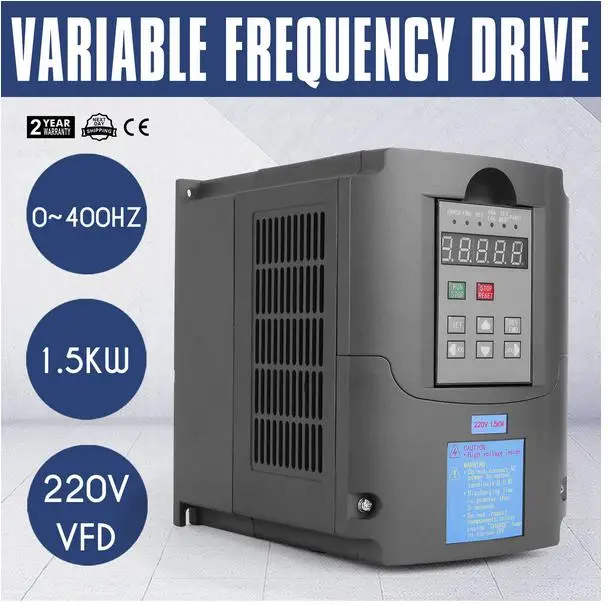 

1.5KW 220V 2HP 7A VARIABLE FREQUENCY DRIVE INVERTER VFD 3PHASE
