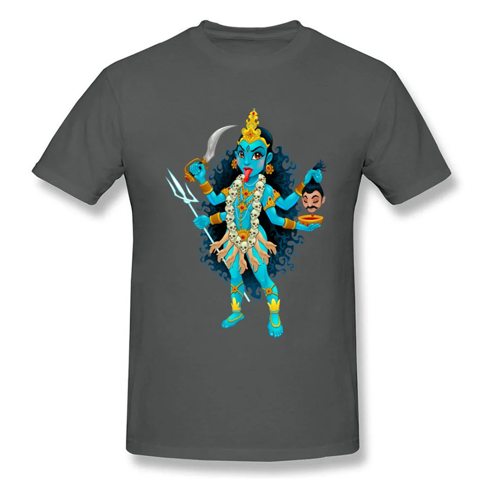 Crazy T Shirts Prevalent Crew Neck Kali goddess 100% Cotton Fabric Male T Shirt Customized Short Sleeve Tops Shirt Kali goddess carbon