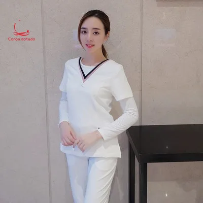 

Korean hospital beauty hospital nurses wear white pants suit beauty salon beautician nurse nurse uniform