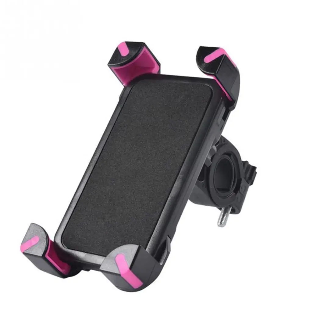 

Bicycle Motorcycle Holder Handlebar Mount Bracket for Mobile Phone Pink, Black