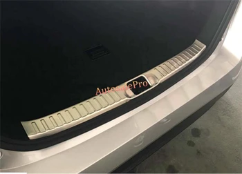 

Steel Inner Rear Bumper Protector threshold Sill Plate Cover trim 1pcs For Toyota Prius 2016
