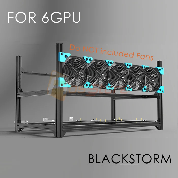 Yongse Diy Aluminum Frame Mining Rig Frame For 6 Gpu Mining Crypto Currency Mining Rigs Accessory Bundles Camera Photo Accessories