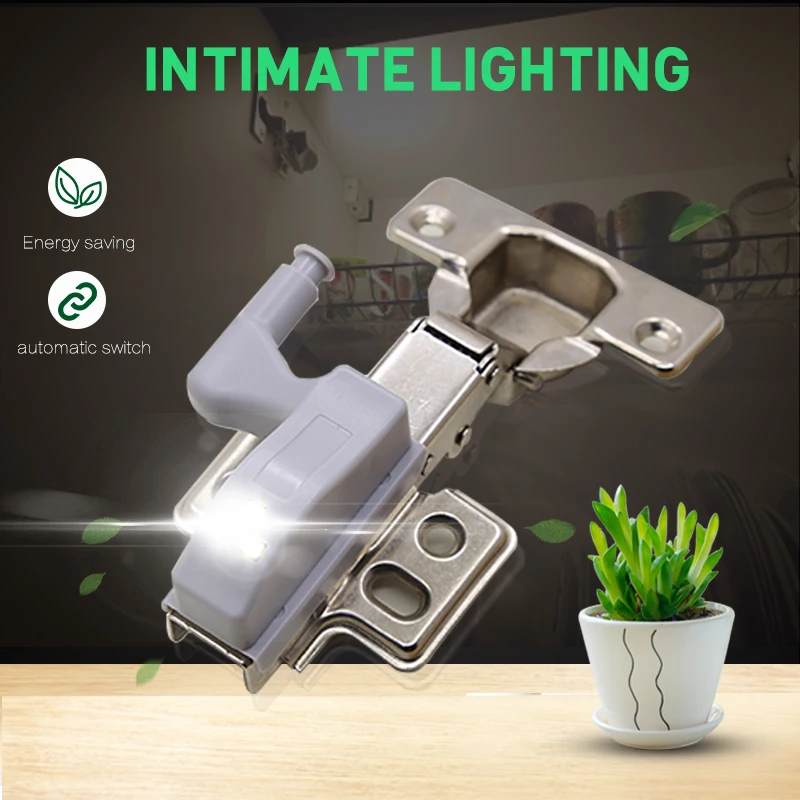  Goodland LED Night Light Automatic Sensor Light Wardrobe Inner Hinge Lamp Cabinet Light With Batter - 32893110532