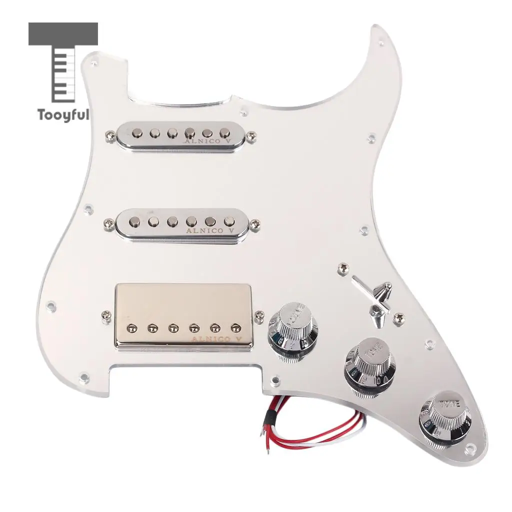 Tooyful SSH загружен Prewired Pickguard набор хамбакеров для Strat ST электрогитары