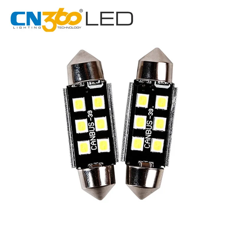 

CN360 2PCS C5W Led 2835 SMD Festoon Dome Canbus LED Light Car Lights Signal Lamp 31mm 36mm 39mm 41mm Error Free Reading Lamp