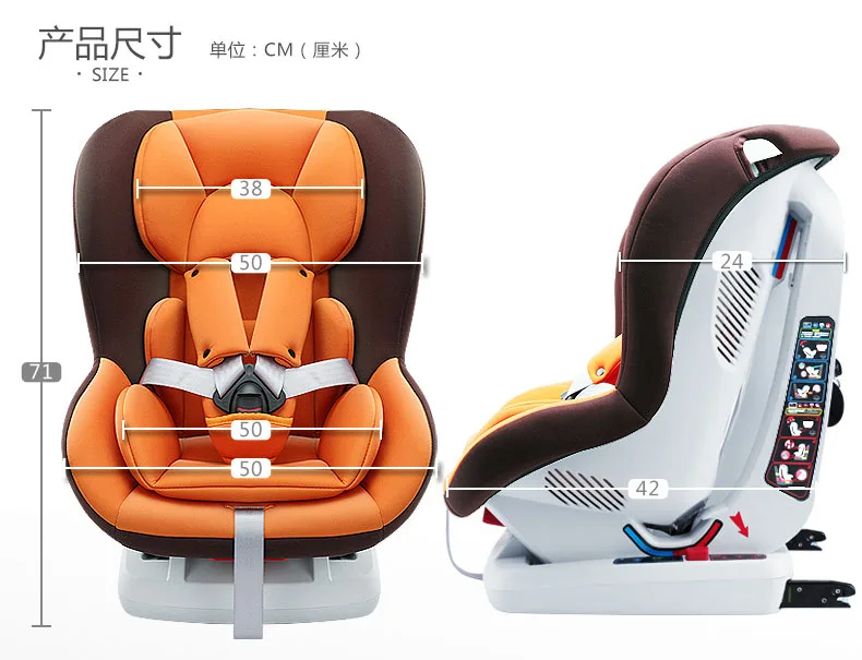 Переносное детское автомобильное безопасное сиденье ISOfix с пятиточечным ремнем, детское портативное складное автомобильное кресло, Детское автомобильное кресло-бустер, безопасные сиденья