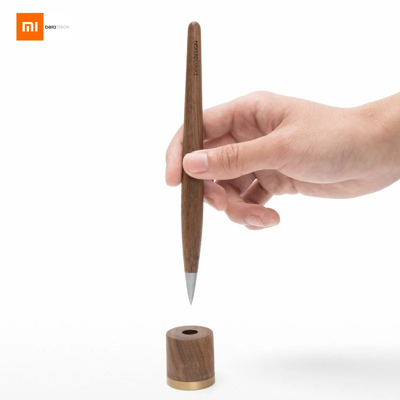 Xiaomi Mijia Beladesign Log металлические вечные ручки набор металлических ручек перо без чернил гладкое написание коллекционный Подарочный инструмент - Цвет: Белый