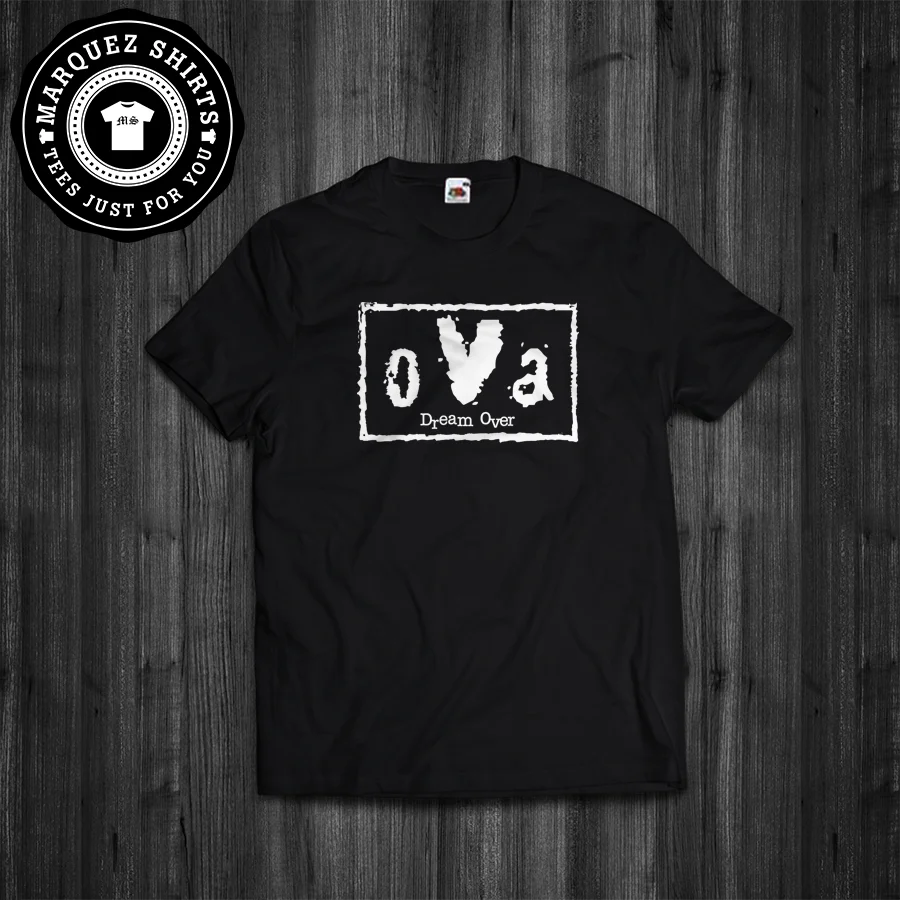 تي شيرت القطيفة حلم على oVa nWo المصارعة مستوحاة المحملة