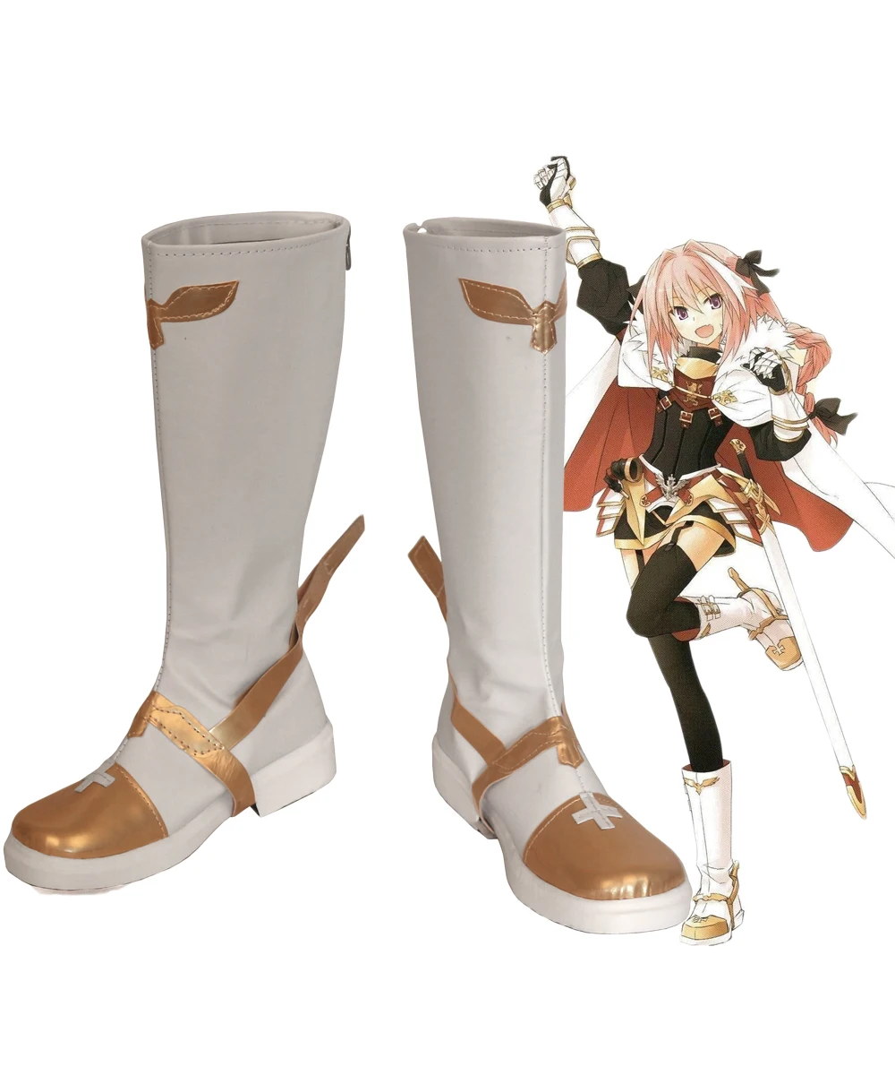 Fate Grand Order Fate Apocrypha Astolfo Cosplay Shoes Anime Boots Custom Made