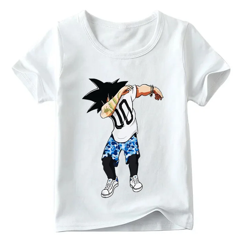 

Children Dabbing Hipster Goku Funny T shirt Baby Summer Boys/Girls Anime Dragon Ball Z Top T shirts Kids Casual Clothes YUDIE
