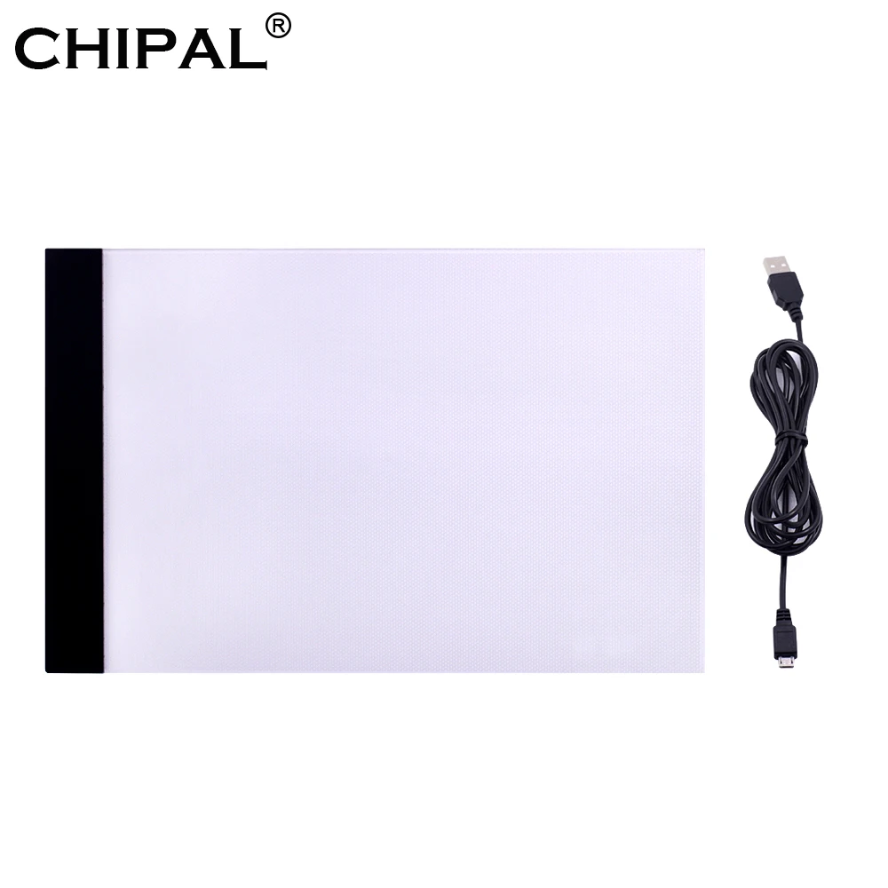 CHIPAL A4 цифровой планшет светодиодный светильник Панель для рисования коробка Трассировка копировальная доска акриловая графическая художественная живопись блокнот