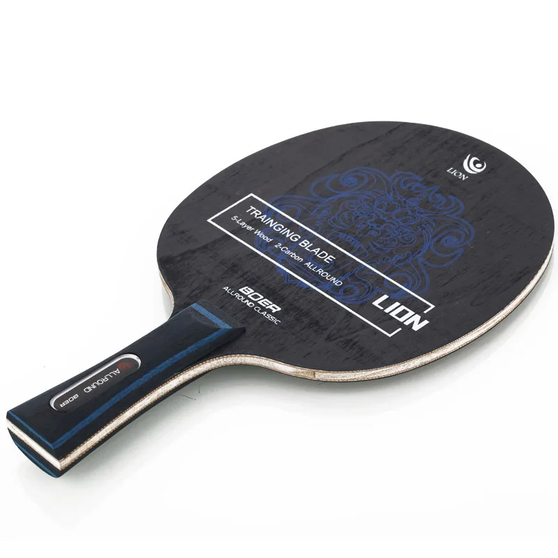 Raqueta de Ping Pong, 1 ud., raqueta de tenis de fibra de carbono ligera de agarre largo y grupo de fibra de aril, pala para tenis de mesa de 7 capas ► Foto 1/6