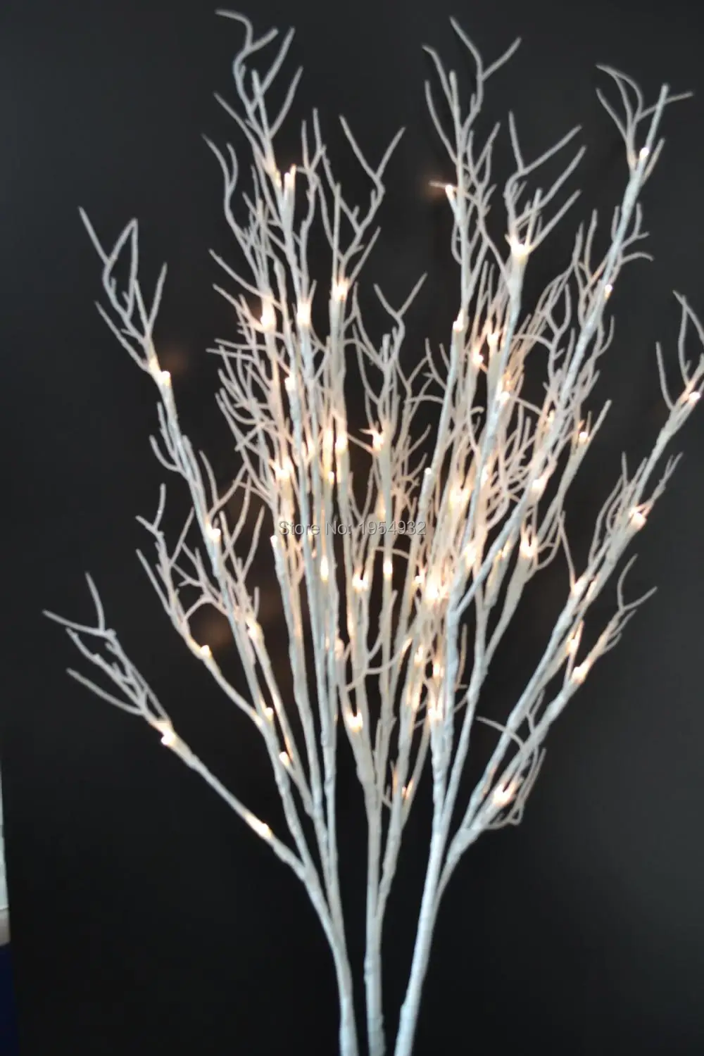 40 White C Branch Twig Light Holiday Christmas Led 40 White C Branch Twig Light Holiday Christmas Led With 60 Decoraiton In Artificial Dried Flowers