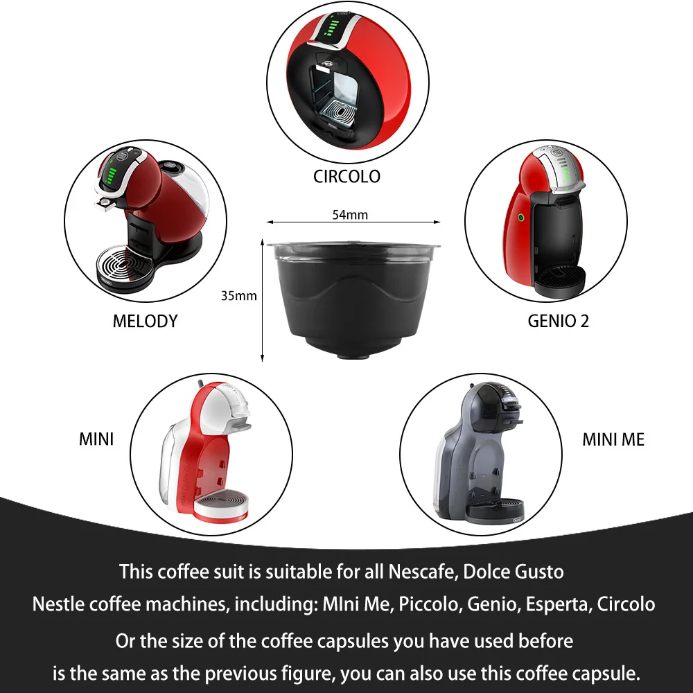3 шт. Dolce Gusto многоразового пользования капсулы 200 раз Пластик фильтр Pod для Nescafe