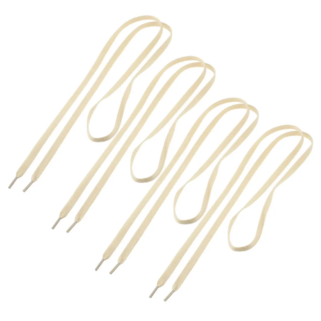 

UXCELL 2 Pairs Unisex Khaki Textured Sports Sneaker Shoelaces Shoe Strings
