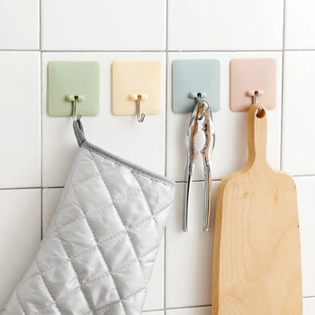 

1pc Plain Free Nail Storage Hook Multifunction Home Storage Rack