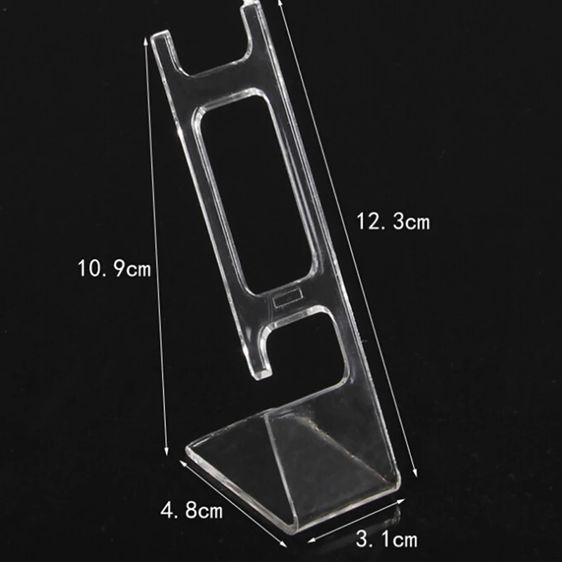 Пластиковый стенд, чехол для общего шоу, полка, портативная коробка для хранения часов, чехол, подставка для ювелирных изделий - Цвет: Transparent