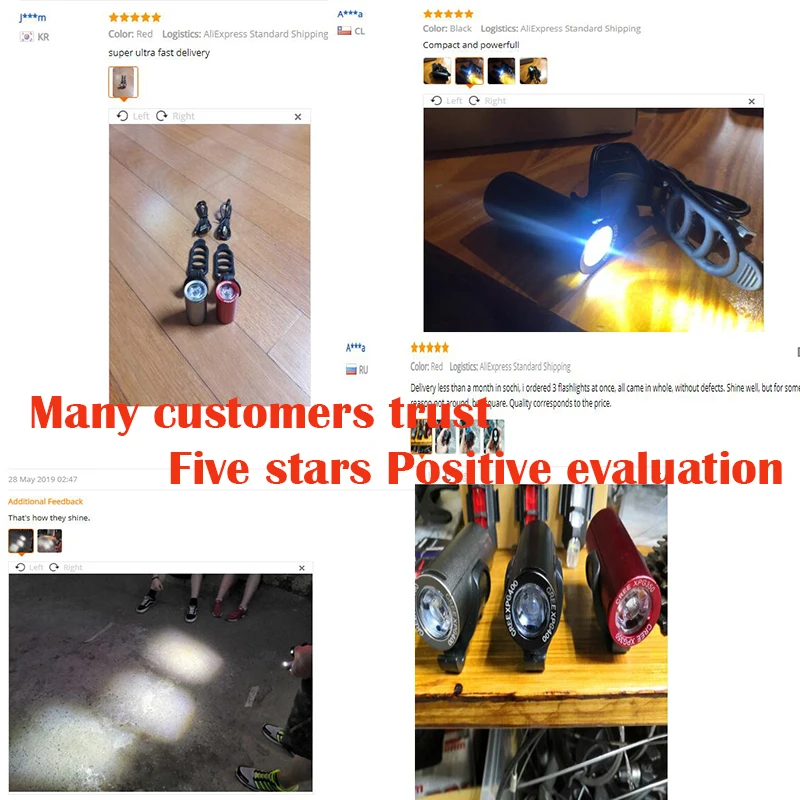 Sale RUTVEING LED Bike Front Light 400Lumen USB Rechargeable Outdoor Bicycle Headlight Waterproof Cycling Lamp Mount Bike Accessories 0