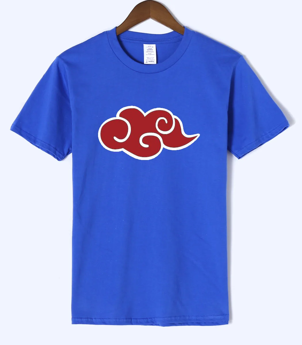 Naruto Uzumaki Naruto Red Cloud T Shirts Men 2018 Summer New Style Men
