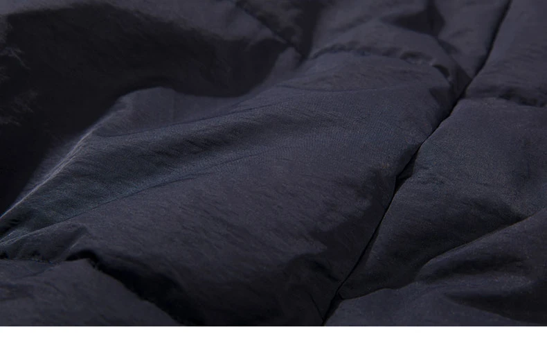 Высококачественная зимняя Длинная женская парка на молнии, темно-синее длинное пальто, теплая верхняя одежда из органической кожи, меховая шапка 9007