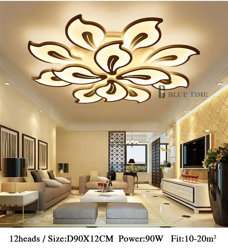 Черный и белый акриловый современный светодиодный потолочный светильник для гостиной, спальни, кухни, светодиодный светильник, люстра, потолочный светильник