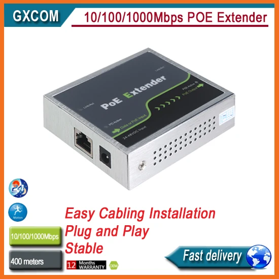10/100/1000 Мбит/с POE расширитель совместим с IEEE802.3af/at | Компьютеры и офис