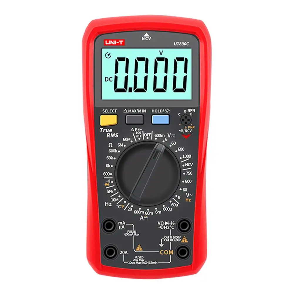 

Digital Multimeter Counts Volt Meter Manual Auto Ranging Measures AC/DC Volt Voltage Tester Current Resistance 3999 Maximum