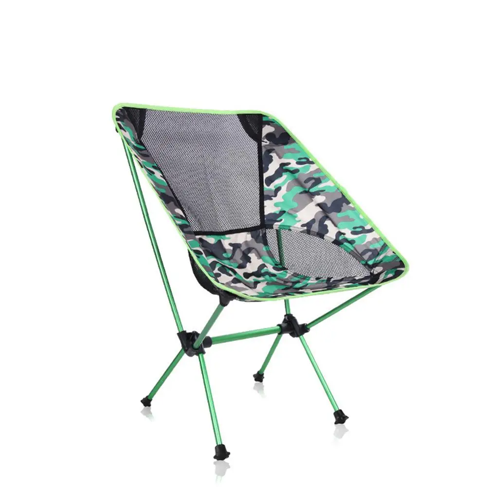 HobbyLane портативный складной стул с Луной, стул для рыбалки, кемпинга, стул для барбекю, складной Расширенный походный стул, садовая Сверхлегкая офисная мебель - Цвет: Green