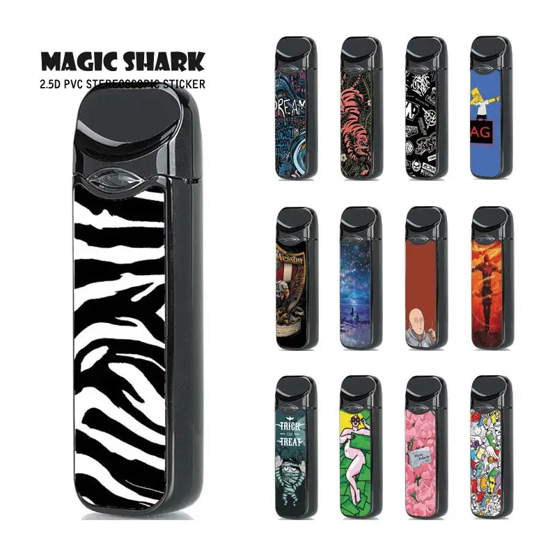 

Magic Shark Zebra Monkey King Tiger Iron Man Dreamy Stereo Case Cover Sticker for Smok Nord Wrap Film for Nord