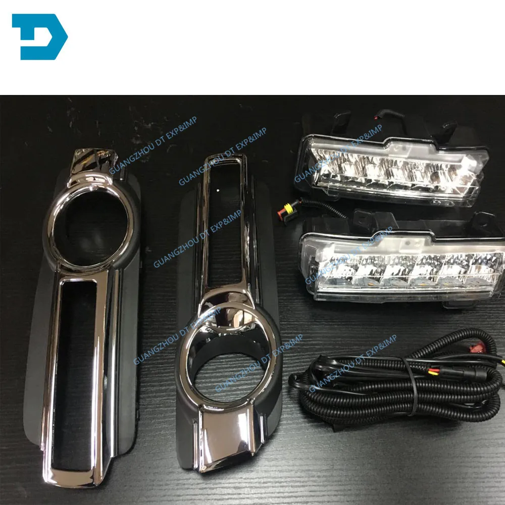  Dual Color Daytime Running Driving Light for montero v98 led DRL Turn Signal Function for pajero v9 - 32834979415