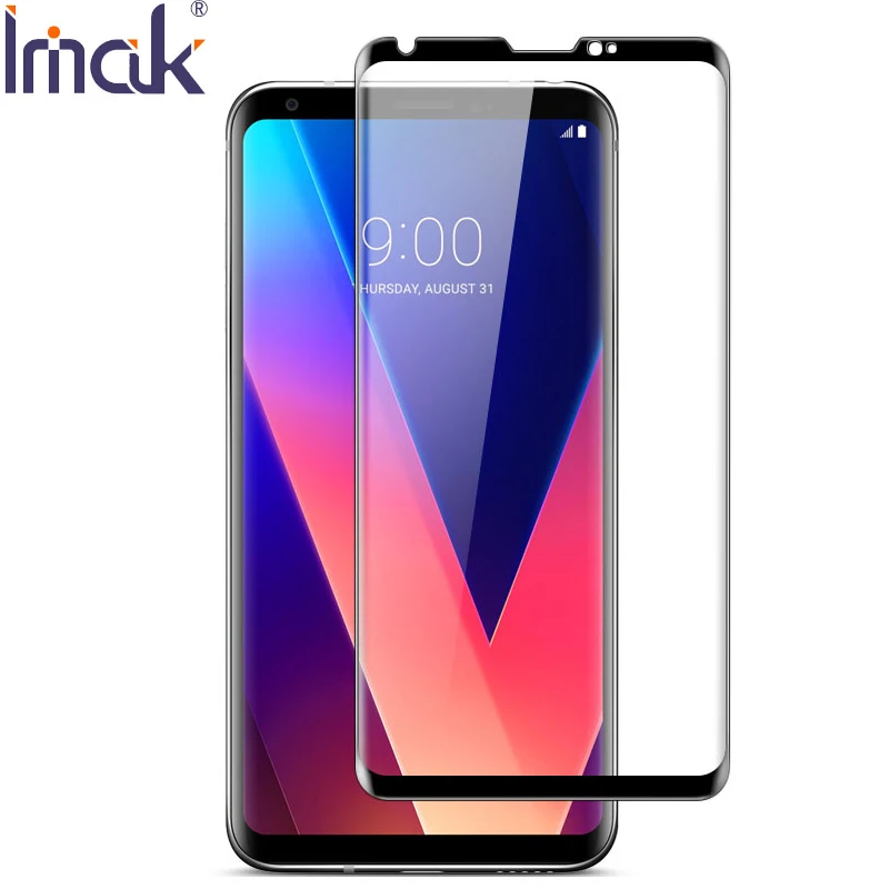 

IMAK sFor LG V30 Tempered Glass for LG V30 Glass Full Cover Protective Film Screen Protector For LG V30 Plus H930DS