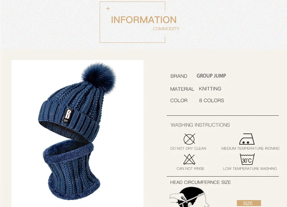 Модная зимняя женская шапка, шарф, набор из шапки и шарфа для женщин и девушек, теплая шапка бини для девочек, шарф с кольцом, помпоны, зимние шапки
