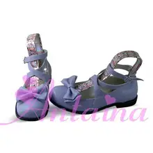 Платье принцессы Милые Лолита готика, сшитый на заказ для 3-5days Тай na Лолита cos панк модная обувь на Плоском Каблуке обувь бант Принцесса an9139