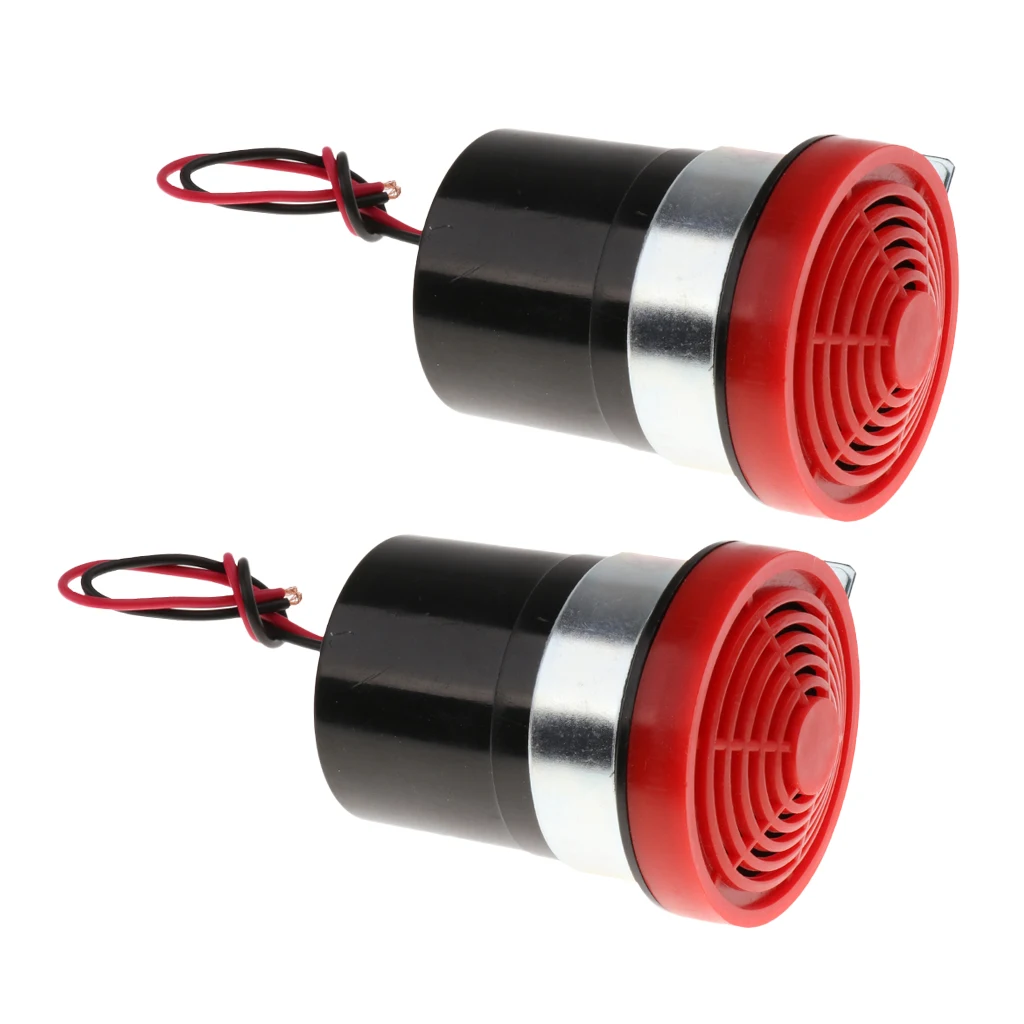 

2Pcs 12V Reversing Alarm Backup Horn Reverse Siren Beeper Buzzer Warning Alert Auto Replacement Parts for Car 70 x 80 x 60 mm
