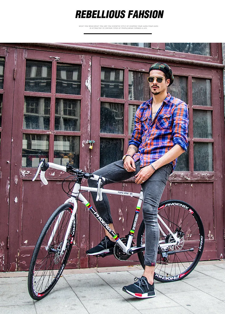 Sale New Brand Road Bike Carbon Steel Frame 21/27 Speed Microshift/shiman0 Shift Cycling Outdoor Sports Bicicleta 2