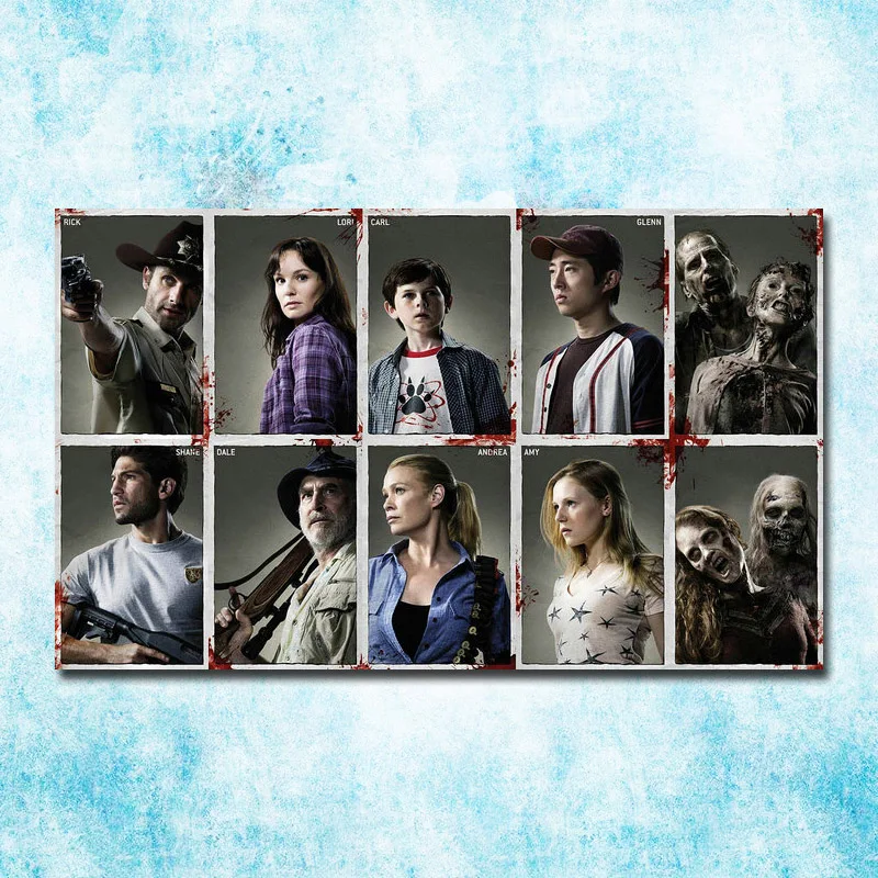 

The Walking Dead Season 1 to 7 Art Silk Canvas Poster Print 24x40 inch Picture Wall Decoration (more)-4