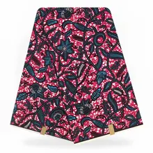 Хлопчатобумажная восковая ткань высокого качества африканская ткань с принтом обработанный воском материал для вечерних платьев F94-02