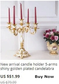 Single Candle Holder Delicate Candle Stand Center Table Candlestick Wedding Centerpiece Christmas Home Decoration