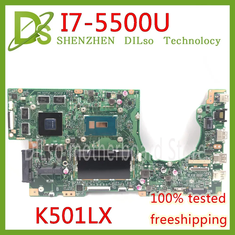 

KEFU K501LX for ASUS K501LN K501LB A501L K501L V505L mainboard I7-5500U 4G RAM GTX950 video card motherboard Test work 100%