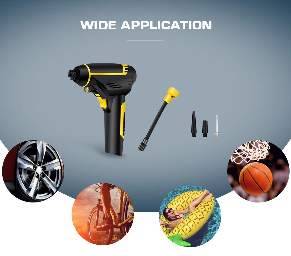  Zeepin coche bomba inflable USB carga inalámbrica portátil pantalla eléctrica digital compresor de 